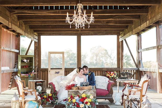 Beautiful Autumn Barn Wedding by Lauren Fair Photography | see it all on onefabday.com