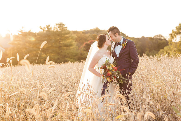 Beautiful Autumn Barn Wedding by Lauren Fair Photography | see it all on onefabday.com