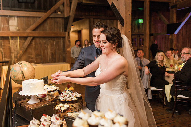 Beautiful Autumn Barn Wedding by Lauren Fair Photography | see it all on onefabday.com