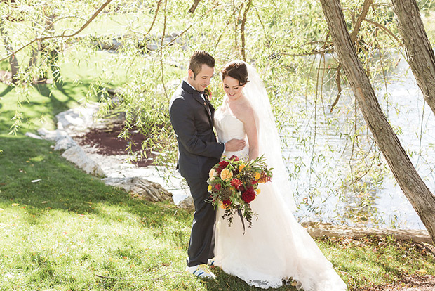 Beautiful Autumn Barn Wedding by Lauren Fair Photography | see it all on onefabday.com