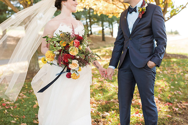 Beautiful Autumn Barn Wedding by Lauren Fair Photography | see it all on onefabday.com