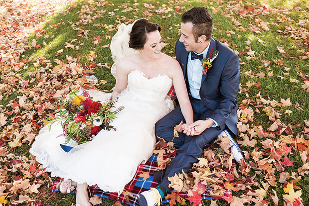 Beautiful Autumn Barn Wedding by Lauren Fair Photography | see it all on onefabday.com