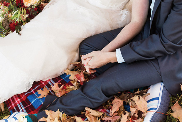 Beautiful Autumn Barn Wedding by Lauren Fair Photography | see it all on onefabday.com