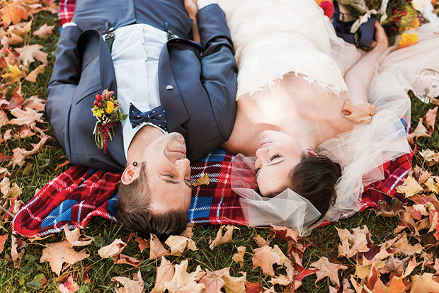 Beautiful Autumn Barn Wedding by Lauren Fair Photography | see it all on onefabday.com