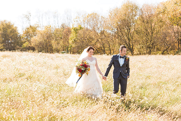 Beautiful Autumn Barn Wedding by Lauren Fair Photography | see it all on onefabday.com