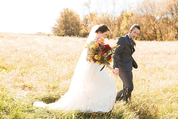 Beautiful Autumn Barn Wedding by Lauren Fair Photography | see it all on onefabday.com