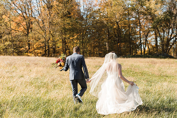 Beautiful Autumn Barn Wedding by Lauren Fair Photography | see it all on onefabday.com