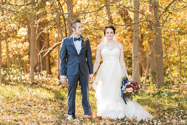 Beautiful Autumn Barn Wedding by Lauren Fair Photography | see it all on onefabday.com