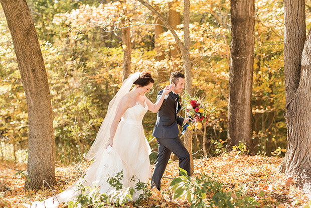 Beautiful Autumn Barn Wedding by Lauren Fair Photography | see it all on onefabday.com