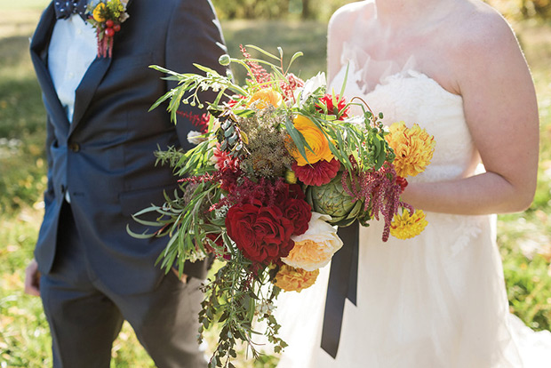 Beautiful Autumn Barn Wedding by Lauren Fair Photography | see it all on onefabday.com