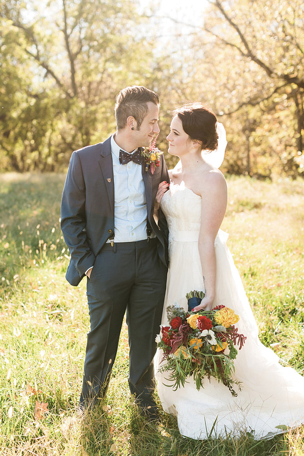 Beautiful Autumn Barn Wedding by Lauren Fair Photography | see it all on onefabday.com