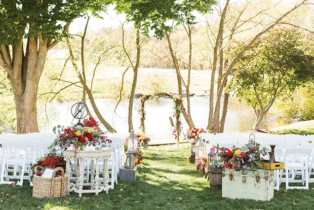 Beautiful Autumn Barn Wedding by Lauren Fair Photography | see it all on onefabday.com