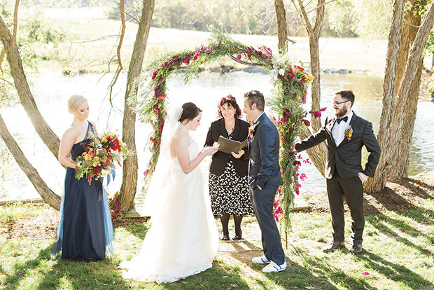 Beautiful Autumn Barn Wedding by Lauren Fair Photography | see it all on onefabday.com