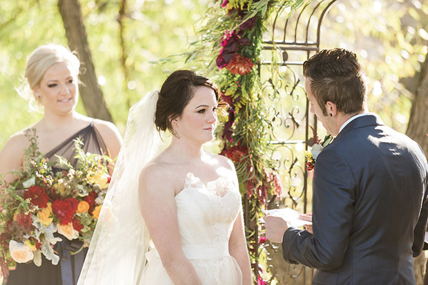 Beautiful Autumn Barn Wedding by Lauren Fair Photography | see it all on onefabday.com