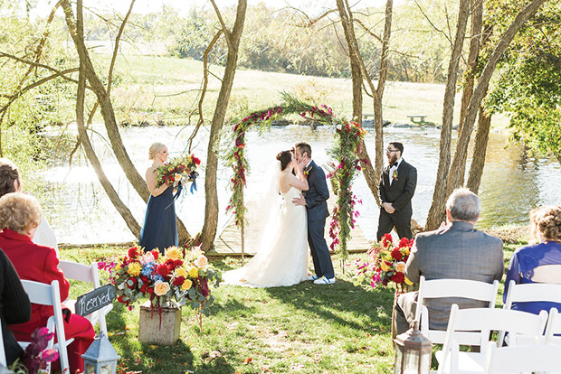 Beautiful Autumn Barn Wedding by Lauren Fair Photography | see it all on onefabday.com