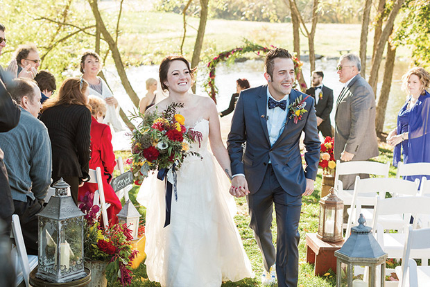 Beautiful Autumn Barn Wedding by Lauren Fair Photography | see it all on onefabday.com