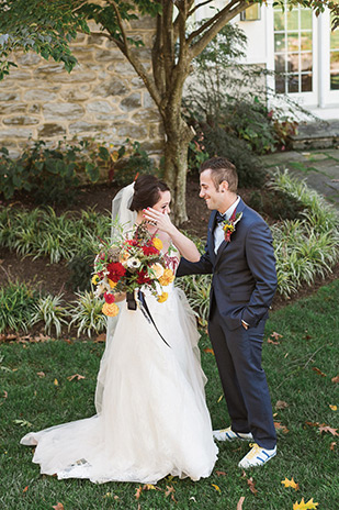 Beautiful Autumn Barn Wedding by Lauren Fair Photography | see it all on onefabday.com