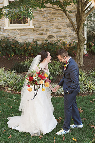 Beautiful Autumn Barn Wedding by Lauren Fair Photography | see it all on onefabday.com