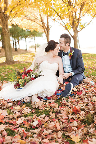 Beautiful Autumn Barn Wedding by Lauren Fair Photography | see it all on onefabday.com