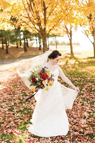 Beautiful Autumn Barn Wedding by Lauren Fair Photography | see it all on onefabday.com