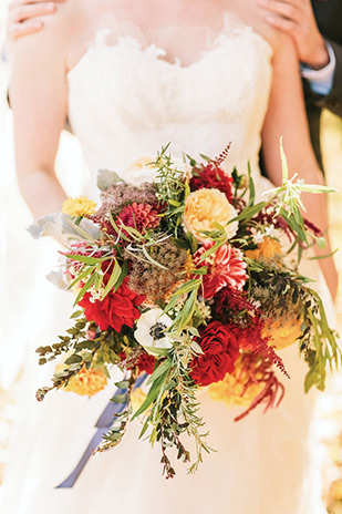 Beautiful Autumn Barn Wedding by Lauren Fair Photography | see it all on onefabday.com