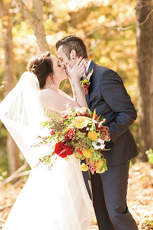 Beautiful Autumn Barn Wedding by Lauren Fair Photography | see it all on onefabday.com