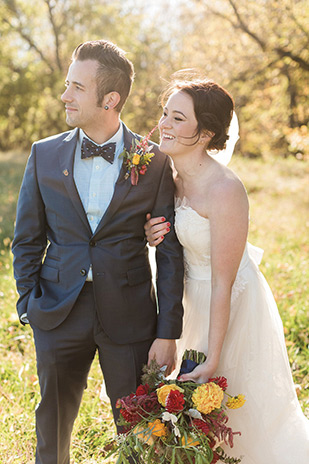 Beautiful Autumn Barn Wedding by Lauren Fair Photography | see it all on onefabday.com