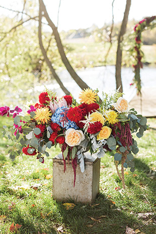 Beautiful Autumn Barn Wedding by Lauren Fair Photography | see it all on onefabday.com