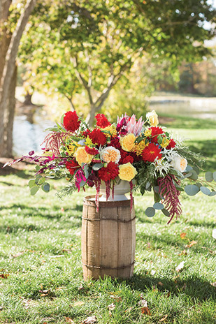 Beautiful Autumn Barn Wedding by Lauren Fair Photography | see it all on onefabday.com