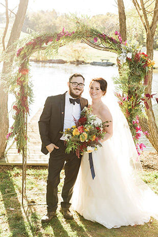 Beautiful Autumn Barn Wedding by Lauren Fair Photography | see it all on onefabday.com