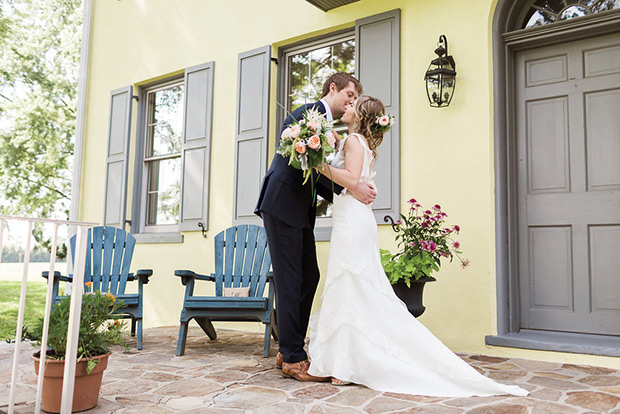 Natalie and Jeff's beautiful Summer back garden wedding by Lauren Fair | onefabday.com