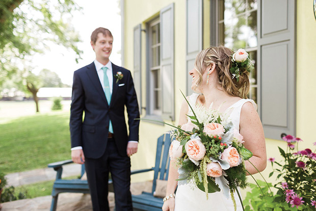 Natalie and Jeff's beautiful Summer back garden wedding by Lauren Fair | onefabday.com