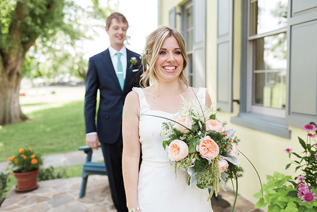 Natalie and Jeff's beautiful Summer back garden wedding by Lauren Fair | onefabday.com