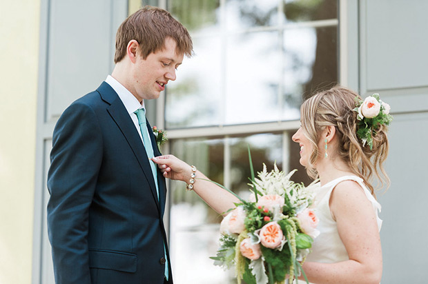 Natalie and Jeff's beautiful Summer back garden wedding by Lauren Fair | onefabday.com