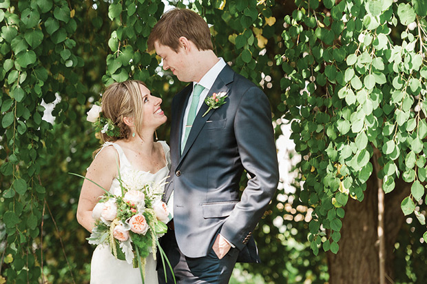 Natalie and Jeff's beautiful Summer back garden wedding by Lauren Fair | onefabday.com