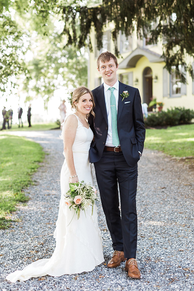 Natalie and Jeff's beautiful Summer back garden wedding by Lauren Fair | onefabday.com