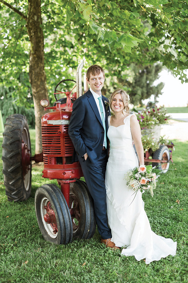 Natalie and Jeff's beautiful Summer back garden wedding by Lauren Fair | onefabday.com