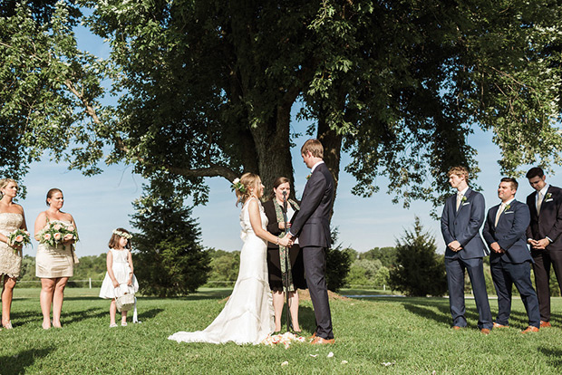 Natalie and Jeff's beautiful Summer back garden wedding by Lauren Fair | onefabday.com