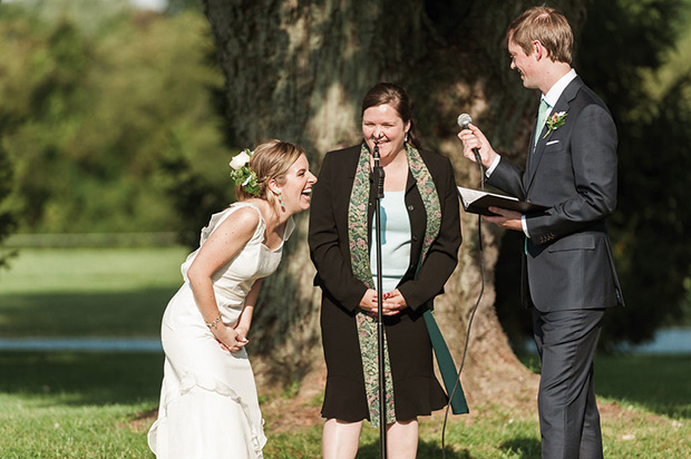 Natalie and Jeff's beautiful Summer back garden wedding by Lauren Fair | onefabday.com