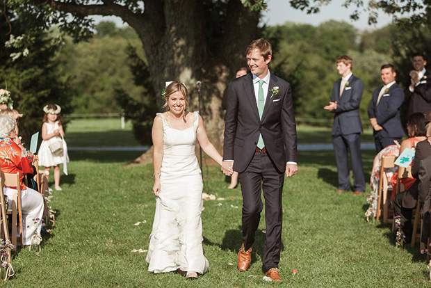 Natalie and Jeff's beautiful Summer back garden wedding by Lauren Fair | onefabday.com