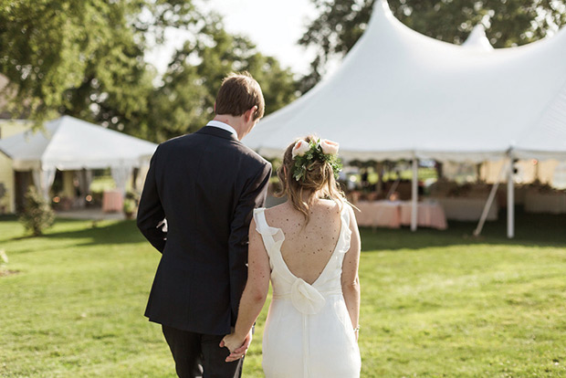 Natalie and Jeff's beautiful Summer back garden wedding by Lauren Fair | onefabday.com