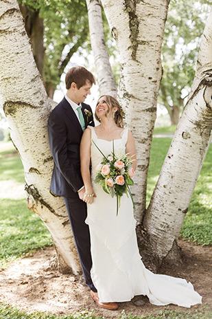 Natalie and Jeff's beautiful Summer back garden wedding by Lauren Fair | onefabday.com