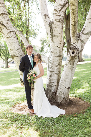 Natalie and Jeff's beautiful Summer back garden wedding by Lauren Fair | onefabday.com