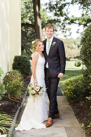 Natalie and Jeff's beautiful Summer back garden wedding by Lauren Fair | onefabday.com