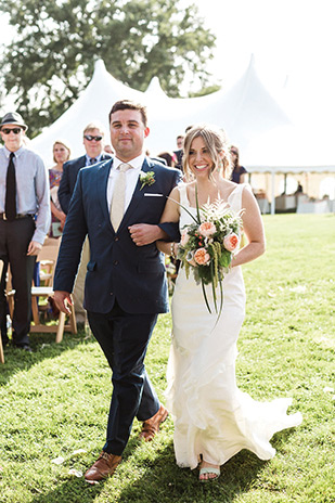 Natalie and Jeff's beautiful Summer back garden wedding by Lauren Fair | onefabday.com