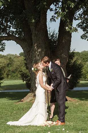 Natalie and Jeff's beautiful Summer back garden wedding by Lauren Fair | onefabday.com