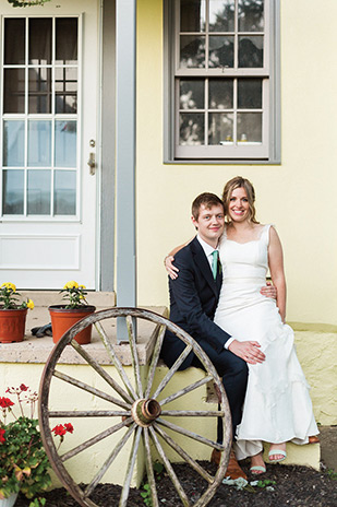 Natalie and Jeff's beautiful Summer back garden wedding by Lauren Fair | onefabday.com