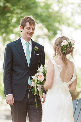 Natalie and Jeff's beautiful Summer back garden wedding by Lauren Fair | onefabday.com