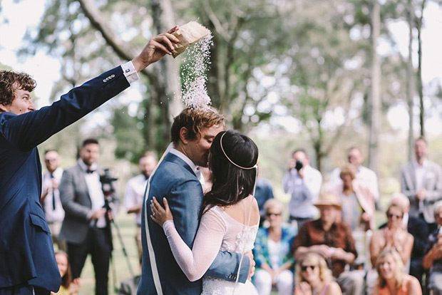 Lex and Dave's Super Colour Pop Industrial Style Wedding at Studio Neon Australia by Lara Hotz | see the full wedding on onefabday.com