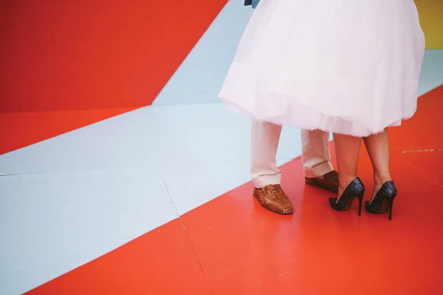 Lex and Dave's Super Colour Pop Industrial Style Wedding at Studio Neon Australia by Lara Hotz | see the full wedding on onefabday.com